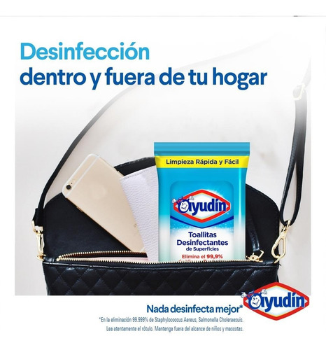 Toallitas Humedas Desinfectantes Fresco Flowpack Ayudin X36