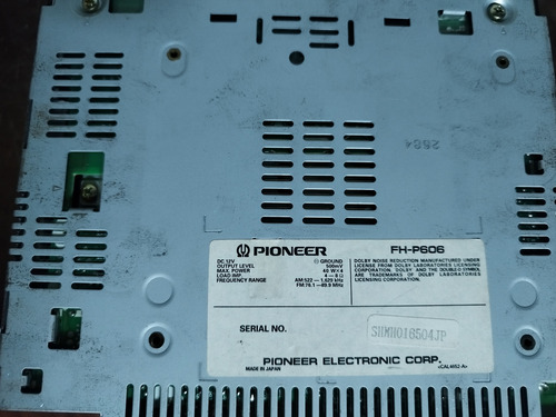 Pioneer Carrozzeria Fh P606 (Usado)