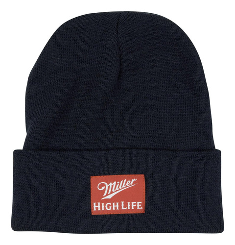 Miller High Life Woven Label Navy Colorway Gorro De Punto