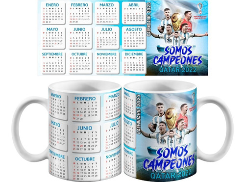 Taza Argentina Messi Campeón Mundial Qatar 2022