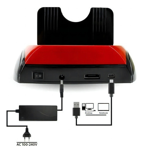 Leitor Usb Hd Externo Sata Ssd Ide Sd Gaveta - Bm753