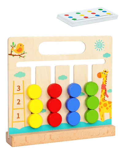 Montessori Learning Toys Slide Puzzle Juego De Mesa, Regalos