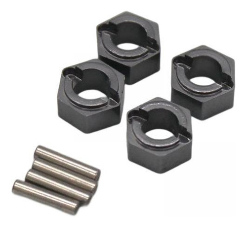 3 Adaptador Hexagonal De Rueda De 4 Uds., Gris Oscuro