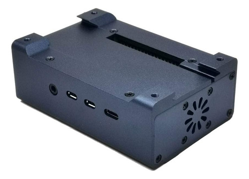 Zkeeshop Para Raspberry Pi 4 Case De Aluminio Con Ventilador