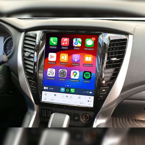 Multimídia Pajero Sport 2020 2021 2022 2023 2024 V2 Tesla 12
