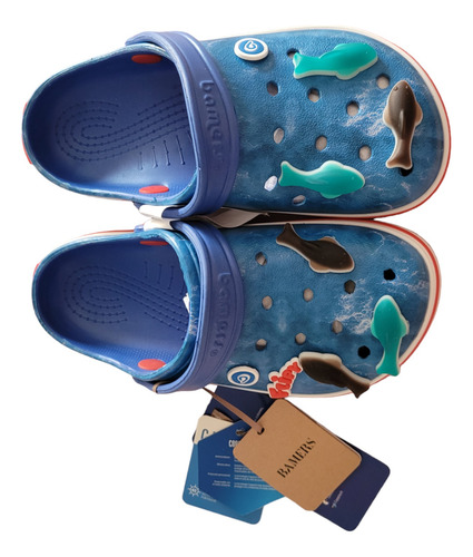 Zuecos Bamers X Airline Flipy Niños Azul