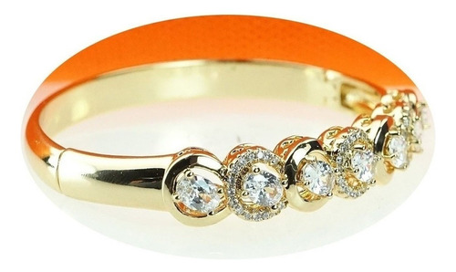 *brazalete Brillante Oro 18k Detalle Ideal Para Aniversario