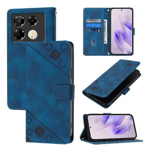 Funda Cartera De Cuero Magnética For Infinix Note 40 Pro 5g