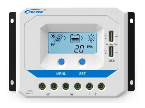 Regulador Carga Solar Viewstar Vs4524 Pwm 45a 12/24v Epever