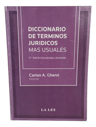 Diccionario De Términos Jurídicos Más Usuales - Libro Usado