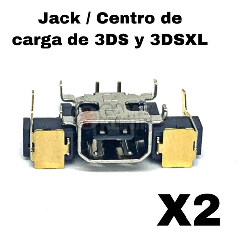 2x Conector Jack Centro De Carga Nintendo New 3ds New 3dsxl 