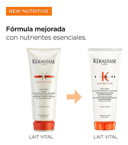 Acondicionador Para Cabello Seco Kerastase Lait Vital 200 Ml