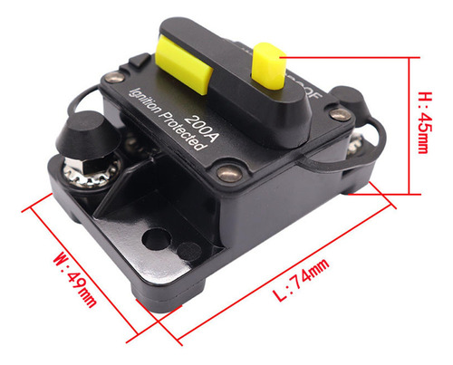 30-300 Amp Interruptor De Reinicio Manual 12v-48v Coche 60a