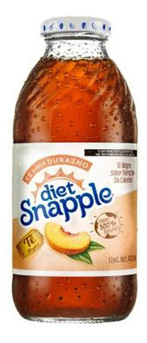 Té Negro Helado Snapple Sabor Durazno 473 Ml (6 Piezas)