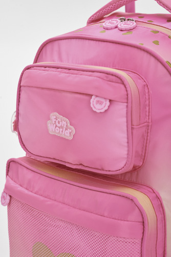 Mochila Fw Escolar Fun World 17'' Lovely 201236 Color Rosa