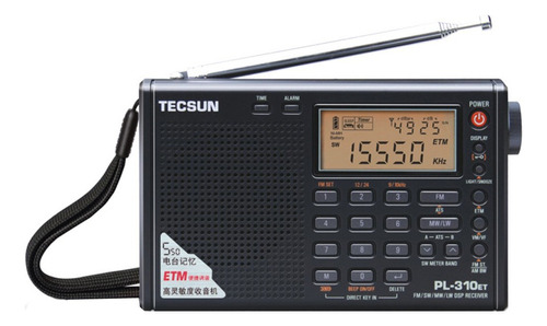 Radio Tecsun Pl-310et Dsp Estéreo Etm Fm Sw/mw/lw