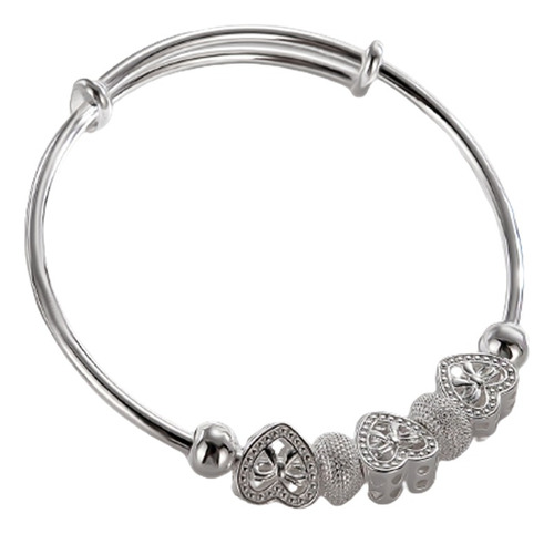 Pulsera Brazalete Ajustable Plata 925