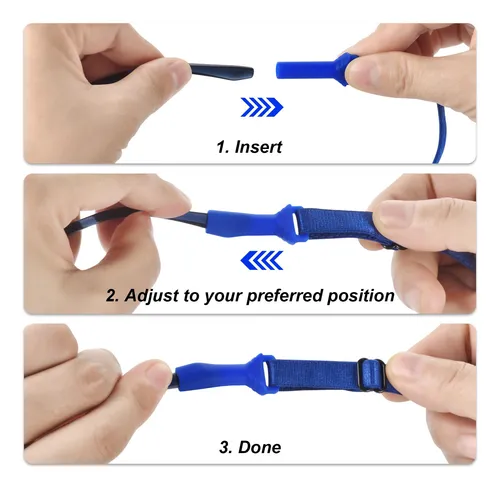 Uonbexj Correas Ajustables Para Gafas: 3 Piezas De Correa D.