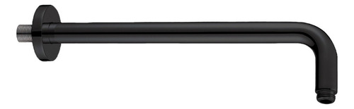 Brazo De Regadera Negro Mate 30cm Acero Inox 304 Chapeton