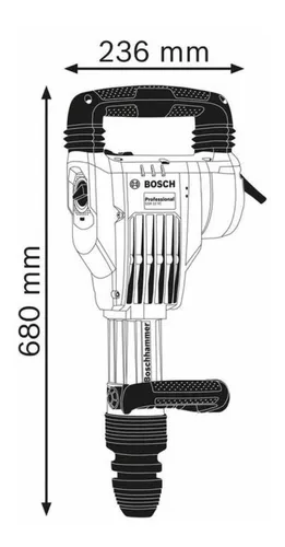 06113360G0 Martillo demoledor Bosch GSH 11 VC 1700W 127V, en maletín – Bosch  Store Online