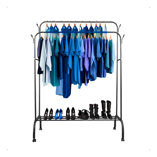 Cabideiro Duplo Para Roupa Arara Organizador Aço 2 Niveis
