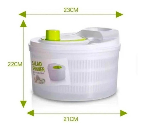 Centrifuga Secadora De Verduras Lechuga Frutas