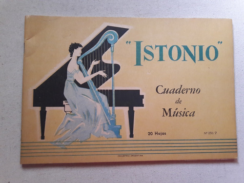 Istonio - Cuaderno De Música 20 Hojas - Sin Usar Nº 250/7