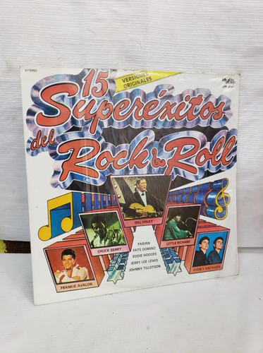 15 Superéxitos Del Rock & Roll Disco Vinilo Acetato | Meses sin intereses