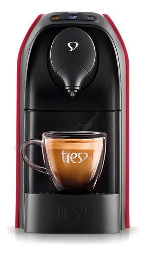 Cafeteira Espresso Passione Vermelha 220v - Tres 3 Corações Vermelho-brilhante