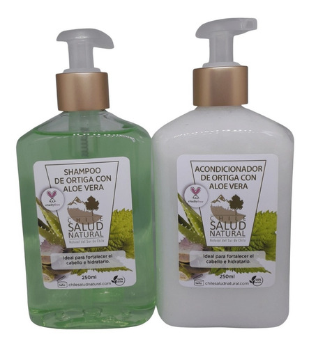 Pack De Shampoo Y Acondicionador De Ortiga Y Aloe Vera