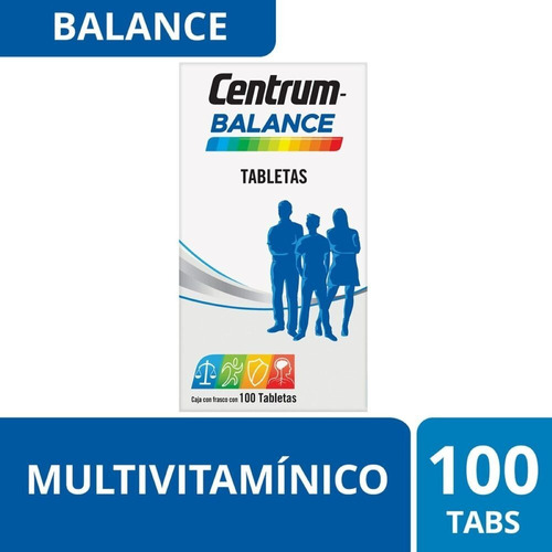 Centrum Balance Multivitamínico 100 Tabletas
