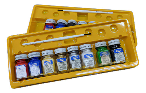 Super Oferta 2 Cajas De 8 Pinturas 7ml Testors Esmaltes Sint