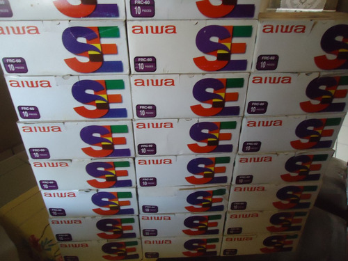 Caixa De Fita K7 Aiwa Basf Scotch Fuji Ampex Technics Sanyo