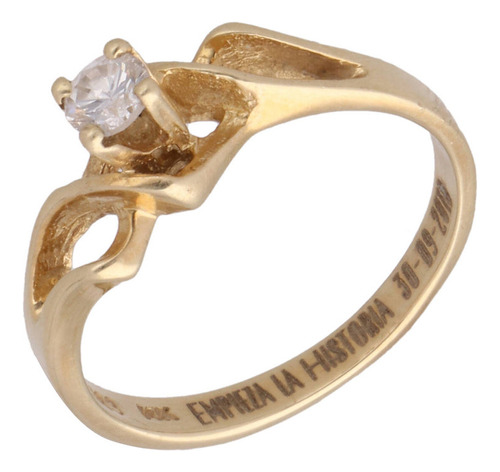 Anillo De 14k Oro Amarillo, 2.9 Gramos