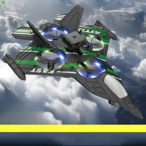 Avión Control Remoto De Combate Rc De 2.4 Sensor Anti Choque