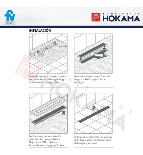 Imagen 10 de 10 de Rejilla Desague Lineal Ducha Fv 80 Cm Ranurada Baño Spa Inox
