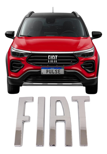 Emblema Fiat Pulse 2021 A 2025 Cromado Original