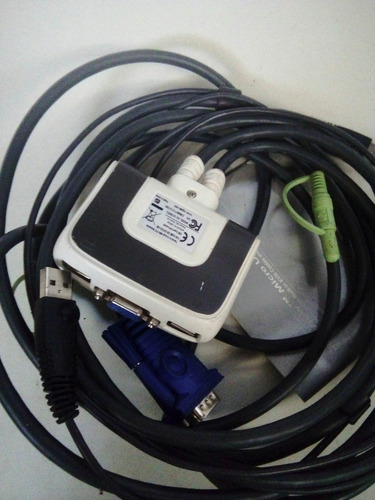 Iogear Interruptor Kvm Con Micro Cable Usb Vga Miniview De 2