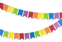 Comprar 2 Banderines Triangular Banner Decoración Circo 4 Mts