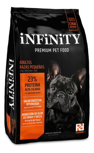 Alimento Infinity Premium Pet Food  Razas Pequeñas para perro adulto de raza pequeña en bolsa de 8 kg