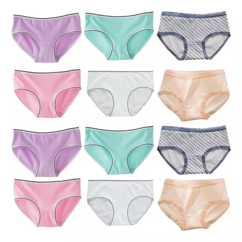 Calzoncillos slip algodón estilo clásico color uniforme (Pack de 4)