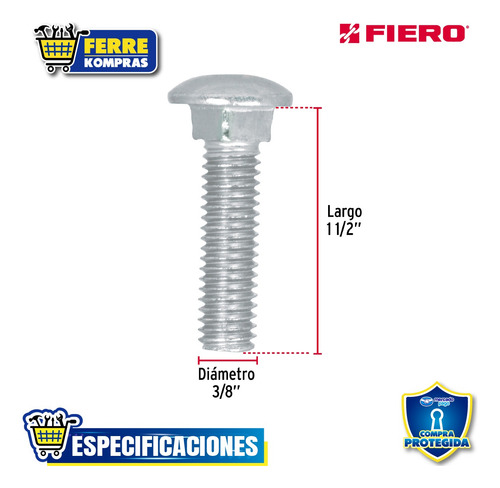 Bolsa Con 70 Tornillos 3/8 X 1-1/2 Tip