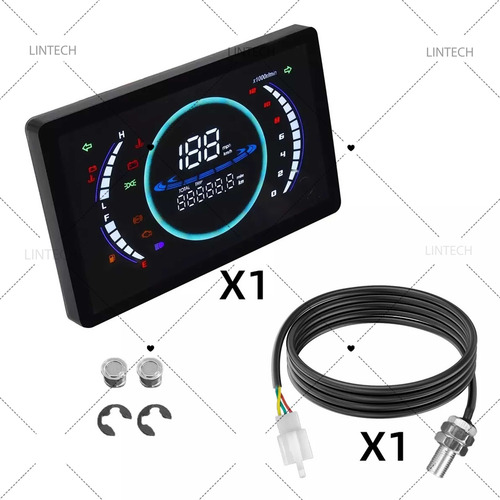 Velocímetro Tablero Digital Universal Contra Agua Con Sensor