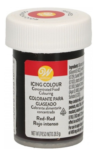 Colorante Comestible En Gel Rojo X1 Oz  Wilton