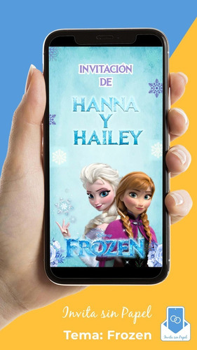 Video Invitación Digital Cumple Frozen