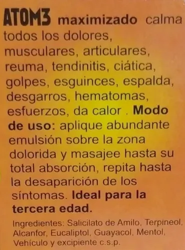 Pack 3 Cremas Atom3 Desinflamantes