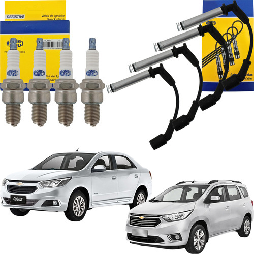 Kit Cabo Vela Ignição Cobalt Spin 1.8 8v Flex 2017 Até 2019
