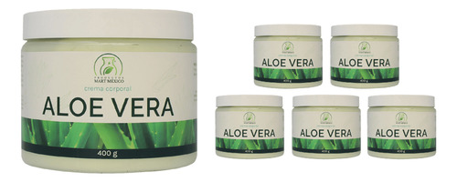 Crema Facial & Corporal De Aloe Vera (400g) 6 Pack