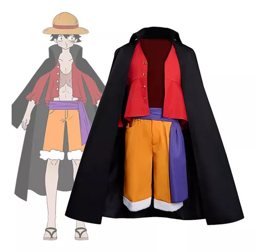 Compra online de Anime macaco d luffy cosplay traje para homens