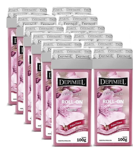 Depimiel Kit C/12unid Cera Depilatória Roll-on Suave 100g